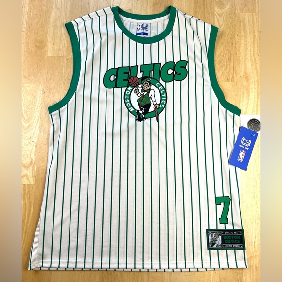 NBA Boston Celtics Jersey Jaylen Brown #7 Tank Basketball Men Sz L Embroidered - Picture 1 of 8